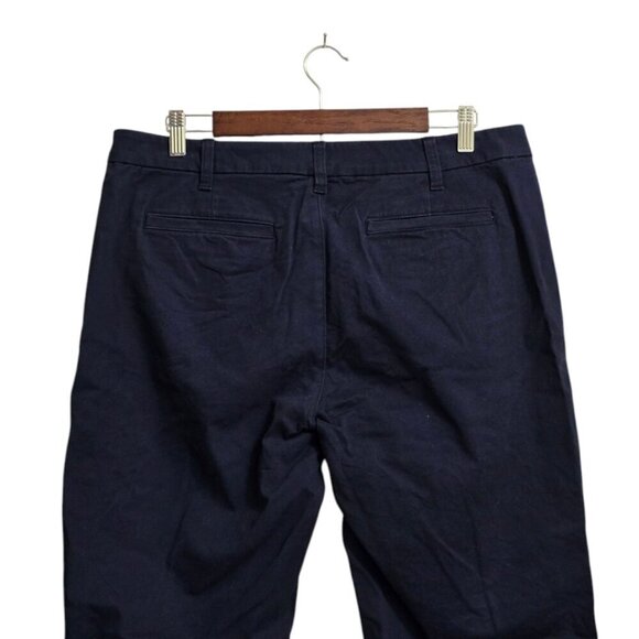 J. Crew Factory High Rise Girlfriend Chino Pants in Navy Sz 12 - Picture 4 of 9